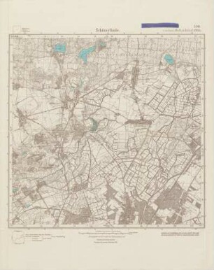 3346 (alte Nr.: 1765) Schönerlinde, Meßtischblatt (4cm - Karte)