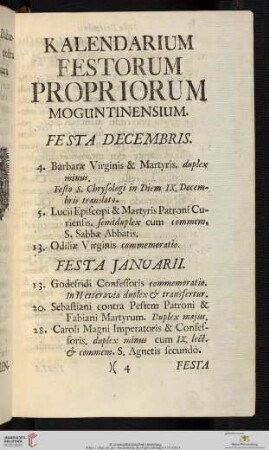 Kalendarium festorum propriorum moguntinensium