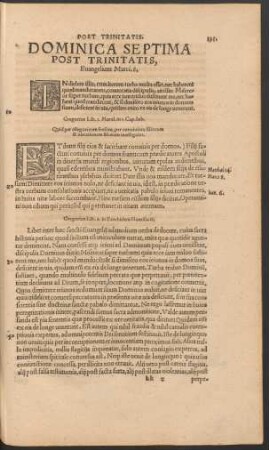 Dominica Septima Post Trinitatis ...