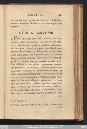 Sectio X. Caput VIII