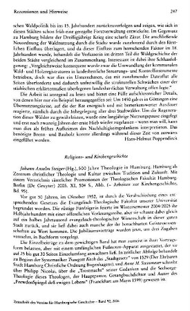 Rezensionen und Hinweise : Religions- und Kirchengeschichte