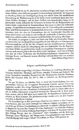 Rezensionen und Hinweise : Religions- und Kirchengeschichte