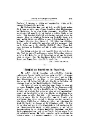 Überfluß an Lehrkräften in Frankreich