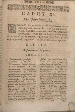 Sectio I. De Jurejurando in genere.