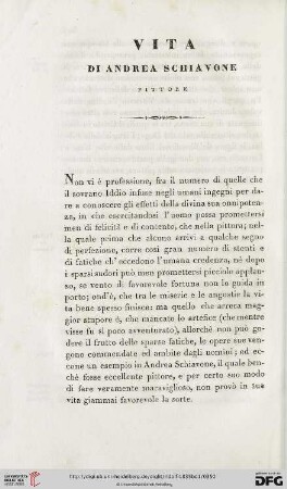 Vita di Andrea Schiavone, pittore