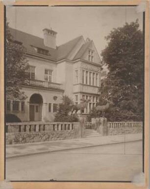 Littmann, Max; München - Bogenhausen, Höchlstr.; Villa Lindenhof - Außenansicht mit Eingangstreppe