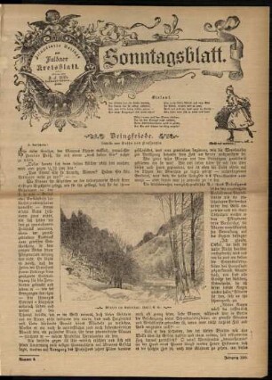 Ausgabe vom Sonntag, den 14. Januar 1900.