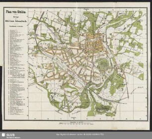 Karte : Plan von Görlitz