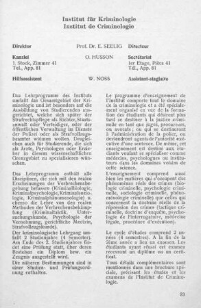 Institut für Kriminologie