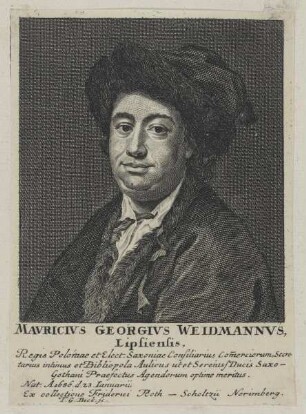 Bildnis des Mavricivs Georgivs Weidmannvs