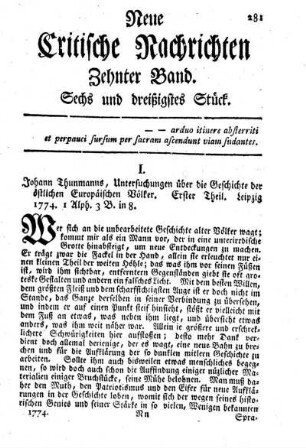 Sechs und dreißigstes Stück.