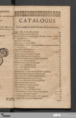 Catalogus [...]