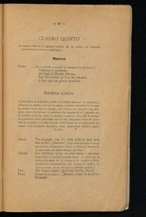 Cuadro quinto