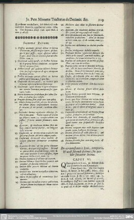 [Caput VI. De circumstantiis Loci, temporis, & modi solvendi decimas, seu qualiter solvantur decimae]