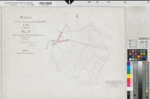 Westerkappeln (Westerkappeln), Zusammenlegung Sennlich, Urkarte I Flur 19