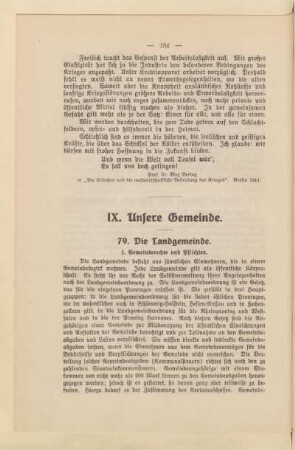 IX. Unsere Gemeinde