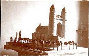 Fischer, Theodor; Ulm; Garnisonkirche (Pauluskirche) - Modellfoto