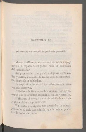 Capítulo LI. - De cómo Martin cumplió lo que habia prometido.