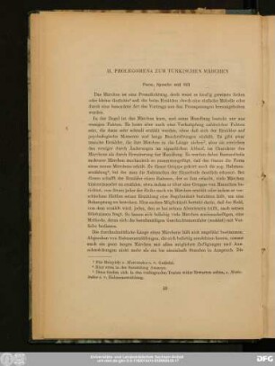 II. Prolegomena Zum Türkischen Märchen