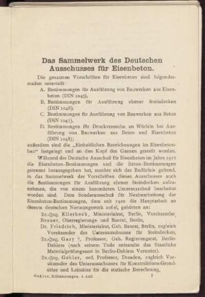 Das Sammelwerk des Deutschen Ausschusses für Eisenbeton. [Einleitung]