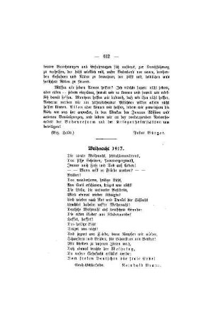 Weihnacht 1917