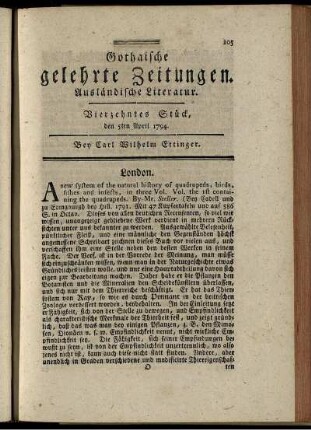 Vierzehntes Stück, den 5ten April 1794.
