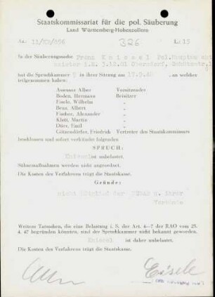 Kniesel, Franz