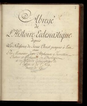 Historiae ecclesiasticae compendium, franz.