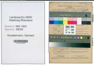 Entnazifizierung Gerhard Knuefermann , geb. 14.03.1917 (Schmied)
