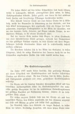 Die Entbindungsanstalt.