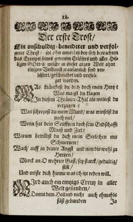 Der erste Trost. - Der vierdte Trost.