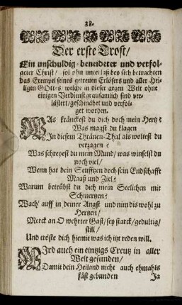Der erste Trost. - Der vierdte Trost.