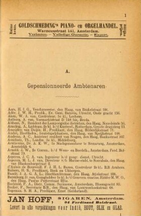 A. Gepensionneerde ambtenaren
