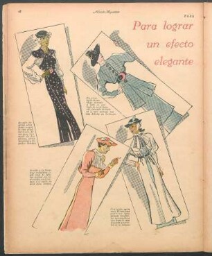 Para lograr un efecto elegante [Dibujos] : Para la mujer