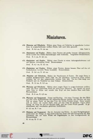 Miniaturen (Nr. 470-548b)
