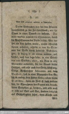 §. 36. Von dem crimine ambitus et Simoniae
