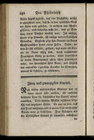 Zwey und zwanzigstes Kapitel. - Sechs und zwanzigstes Kapitel.