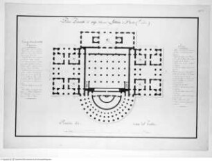 Odeon, Grundriss des Erdgeschosses