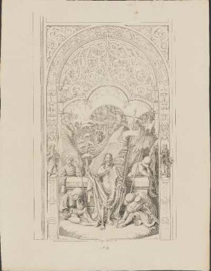 Lithographie: [Auferstehung Christi]. No.19