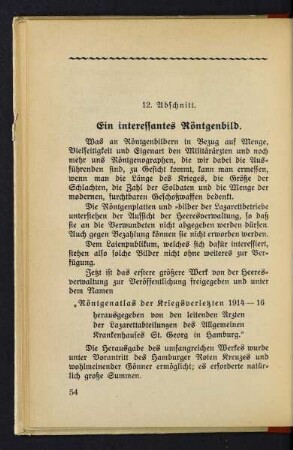54, 12. Ein interessantes Röntgenbild