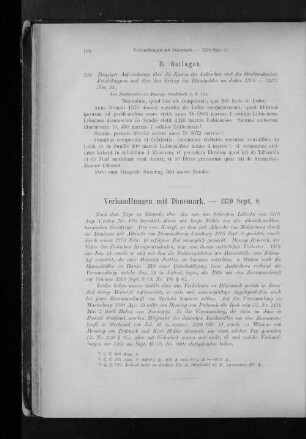 Verhandlungen mit Dänemark. - 1379 Sept. 8.
