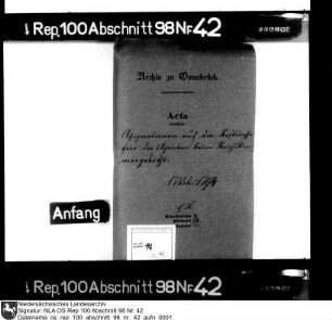 Assignationen auf die Stiftskasse für die Agenten beim Reichskammergericht