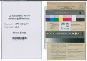Entnazifizierung Ernst Rieth , geb. 22.10.1909 (Postfacharbeiter)