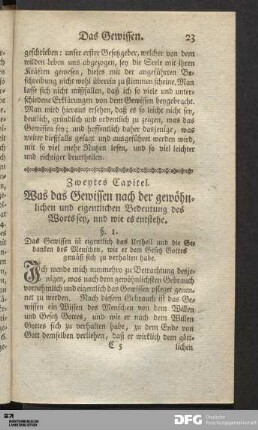 Zweytes Capitel