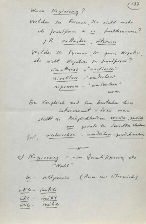 137-141, e) Negierung