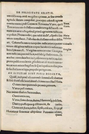An Divitiae Sint Finis Bonorum.