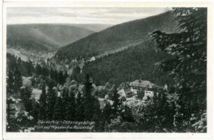 Bärenfels. Blick auf Kipsdorf und Kaiserhof