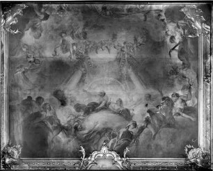 Karlsruhe Schloss 1. Obergeschoss - Corps de Logis - Marmorsaal Deckengemälde von Joseph Melling (1759-1760)
