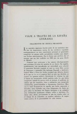 Viaje a través de la España literaria