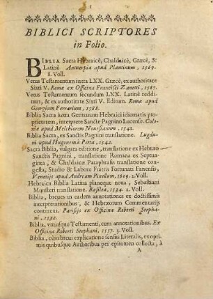 Bibliothecae Cordesianae Catalogvs : Cvm Indice Titvlorvm